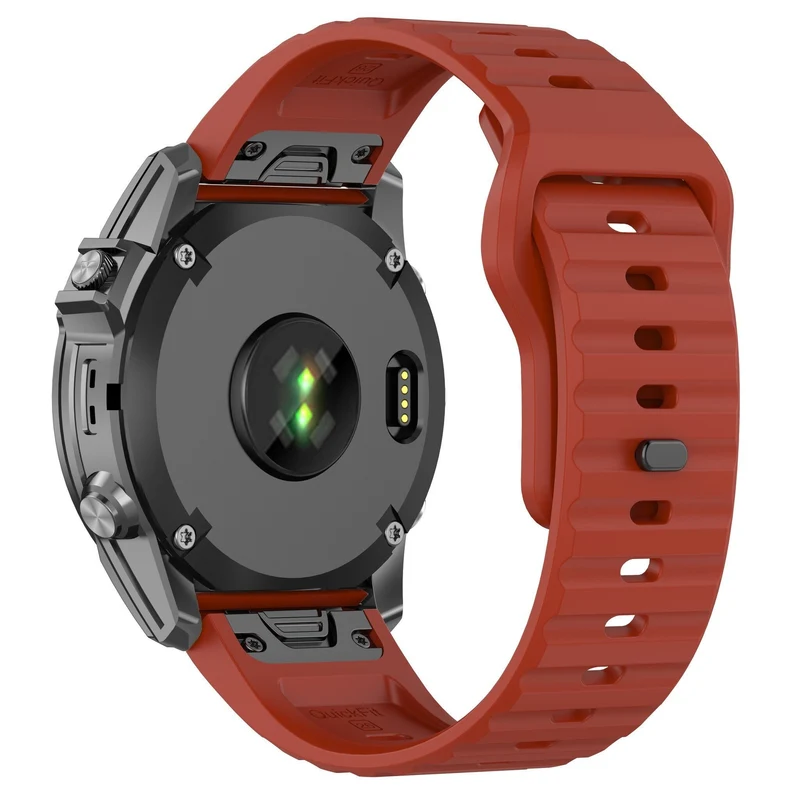 Garmin Fenix 9 Pro - 47mm Outdoor Silikonarmband (Rot)