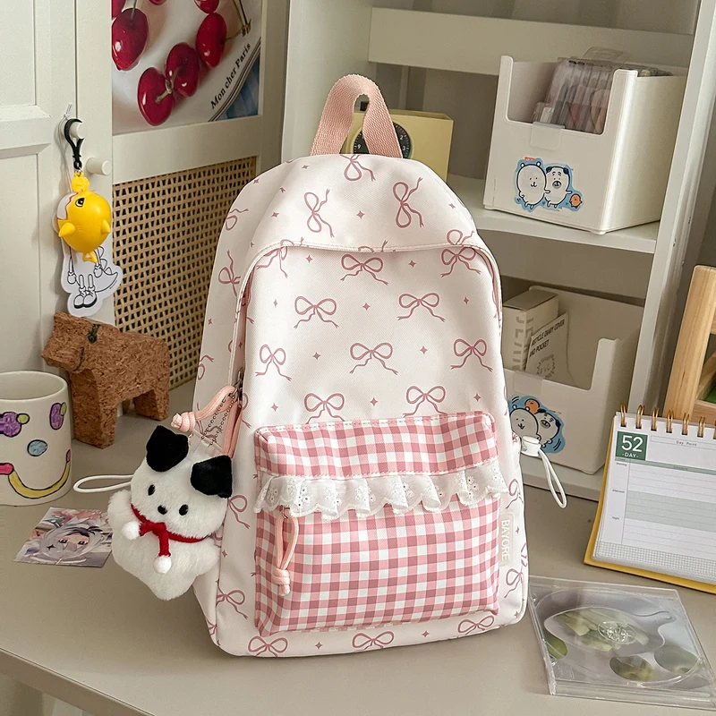Dekorative mit Schleifen verzierte Rucksack Karnz