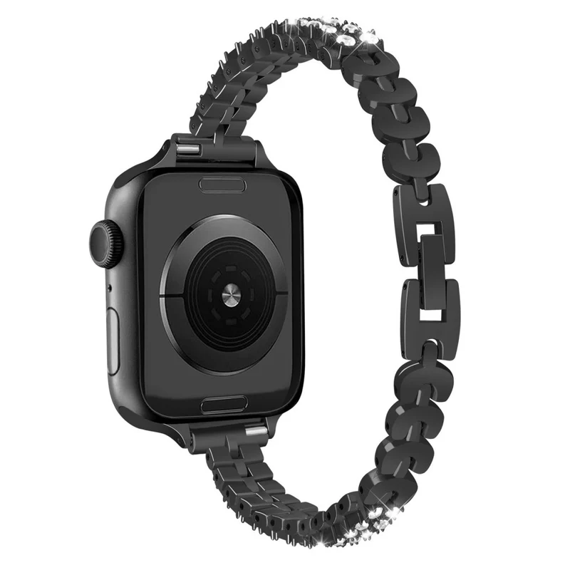 Unglaublich Süß Apple Smartwatch Metall Und Strass Universell Armband