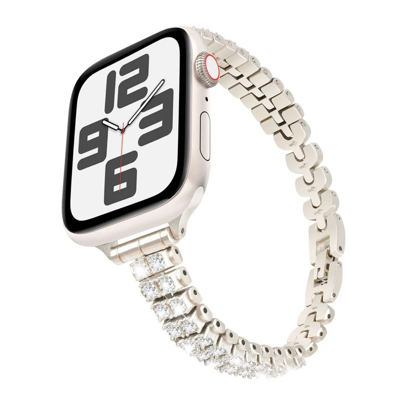 Mega Süß Apple Smartwatch Metall Und Strass Universell Armband