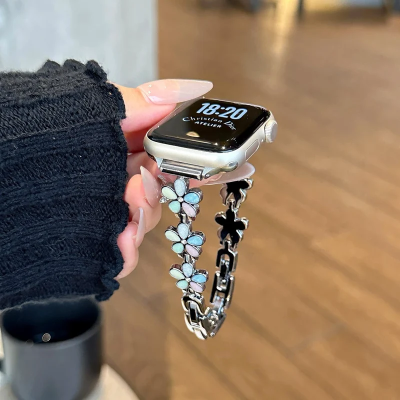 Unglaublich Haltbar Apple Smartwatch Metall Universell Armband