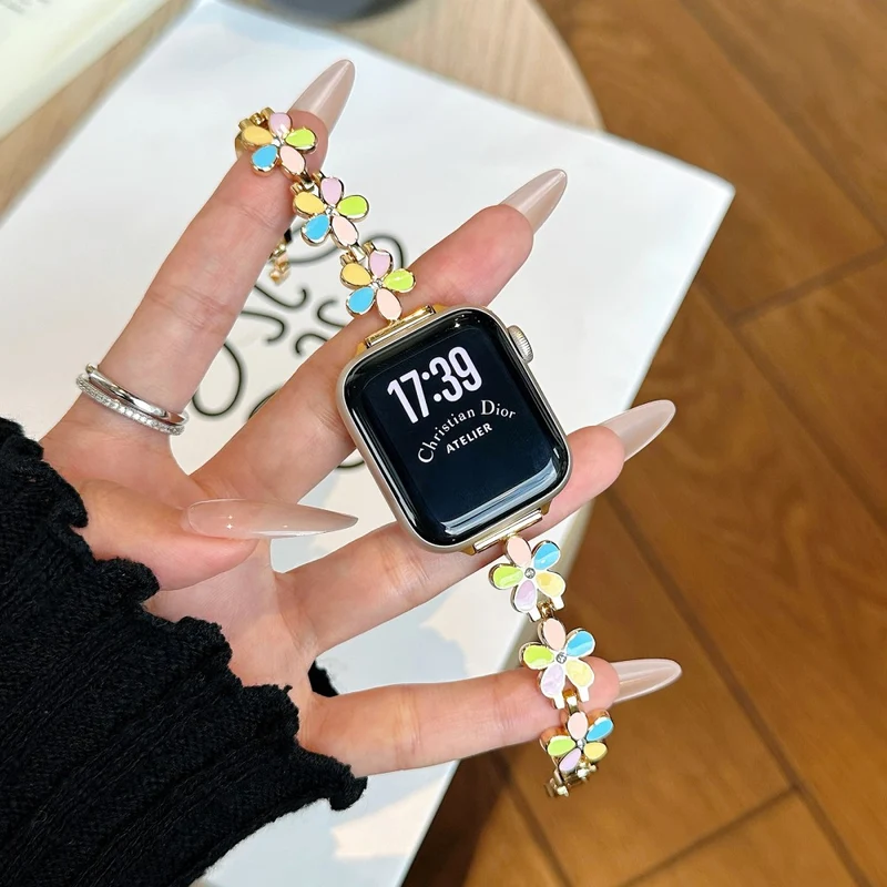 Unglaublich Haltbar Apple Smartwatch Metall Universell Armband