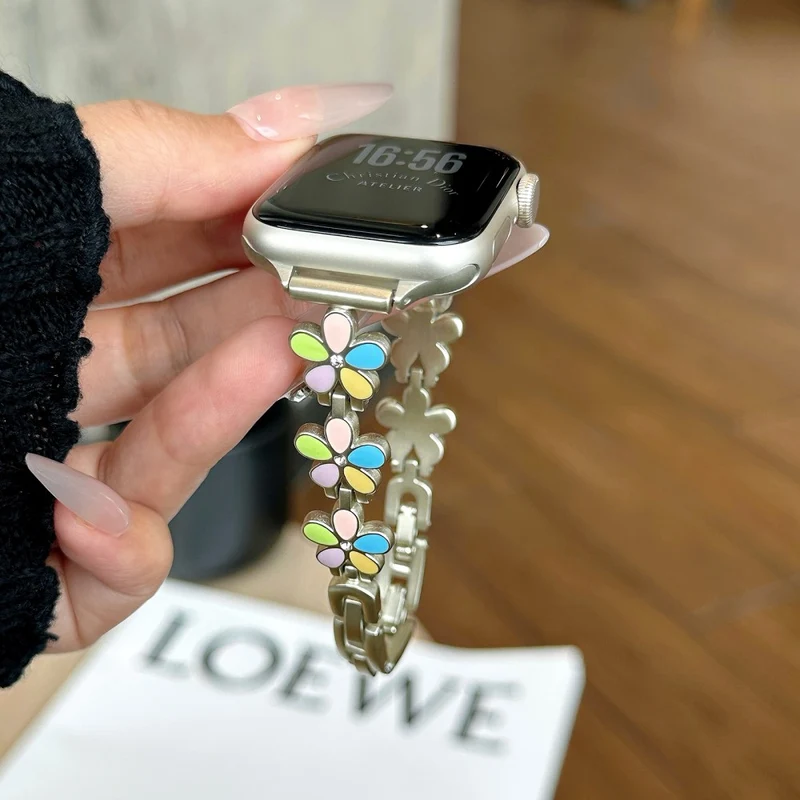 Unglaublich Haltbar Apple Smartwatch Metall Universell Armband