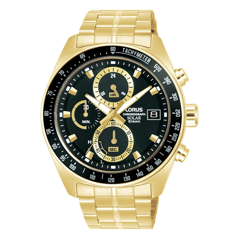 Lorus Sport RZ622AX9 Herren Armbanduhr • Solarwerk mit Chronograph • 10 bar wasserdicht