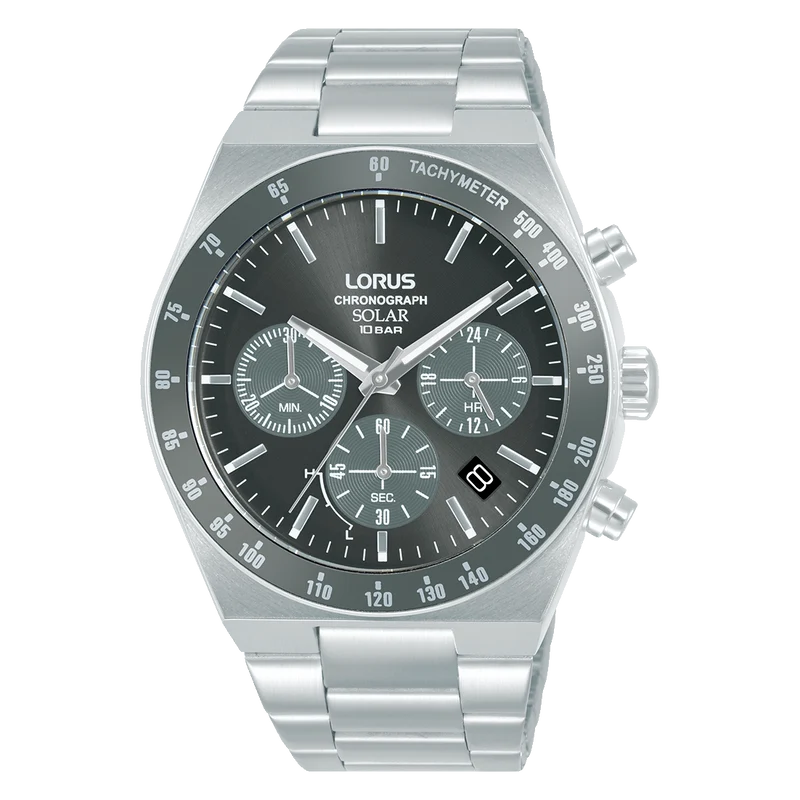 Lorus Sports RZ519AX9 Herrenuhr • Solar-Chronograph • Mineralglas