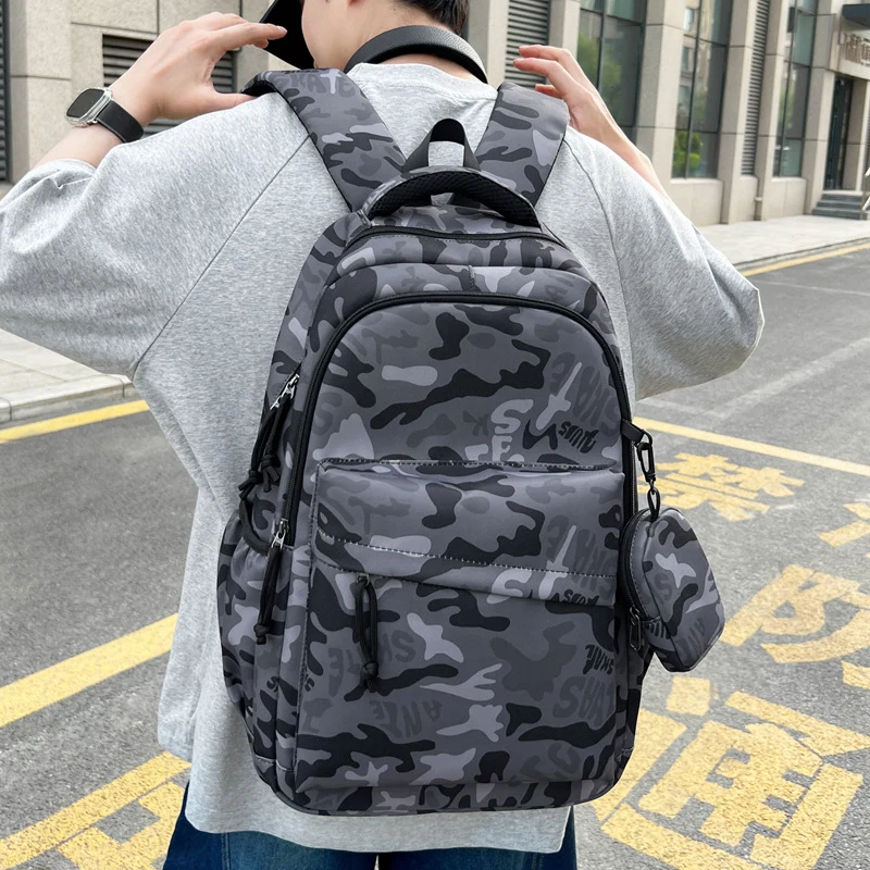 Robuste Camouflage Druck Rucksack Karnz