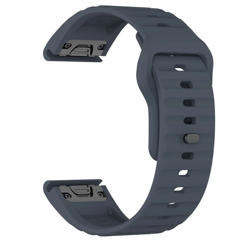 Garmin Fenix 9 - 47mm Outdoor Silikonarmband (Graublau)