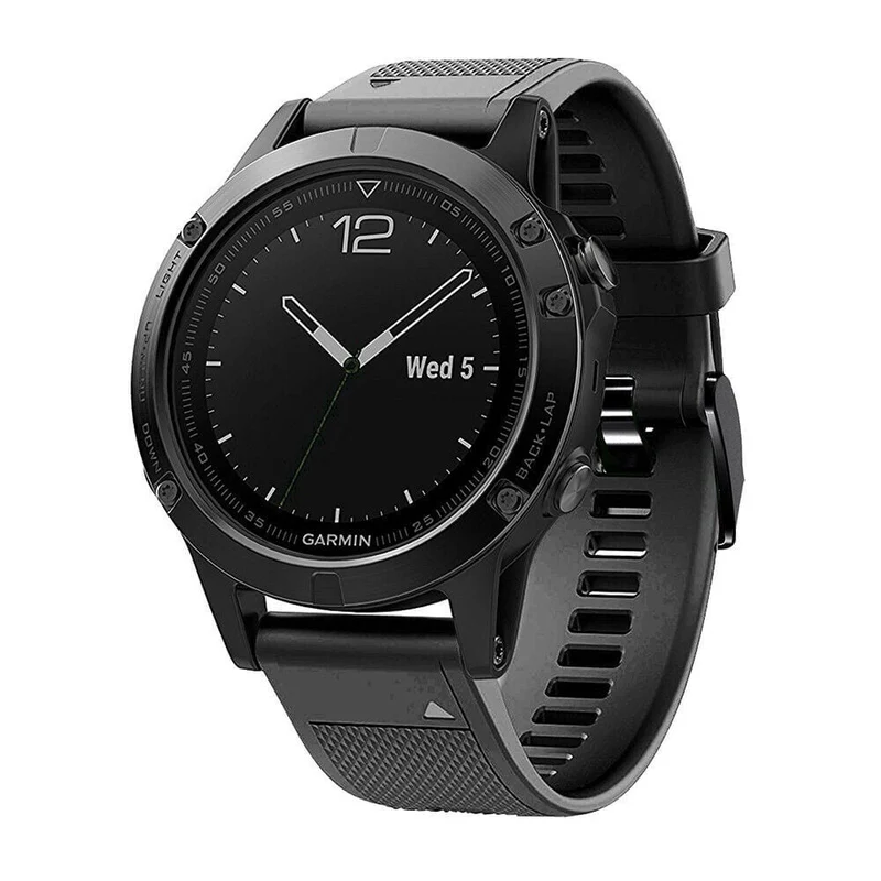 Garmin Fenix 9 Pro - 47mm Silikonarmband (Schwarz)