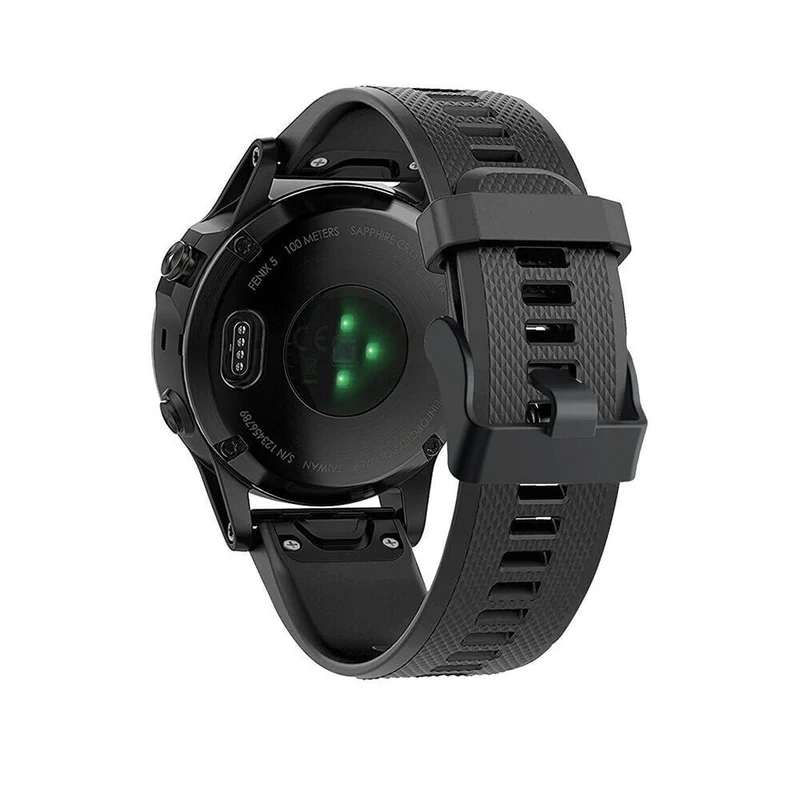 Garmin Fenix 9 Pro - 47mm Silikonarmband (Schwarz)