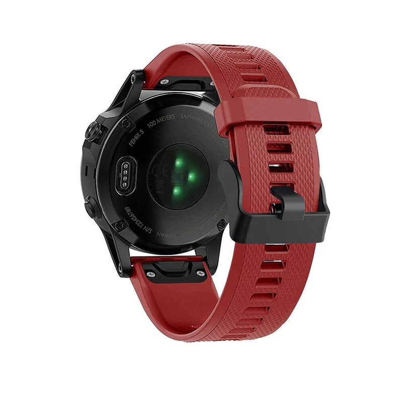 Garmin Fenix 9 Pro - 47mm Silikonarmband (Rot)