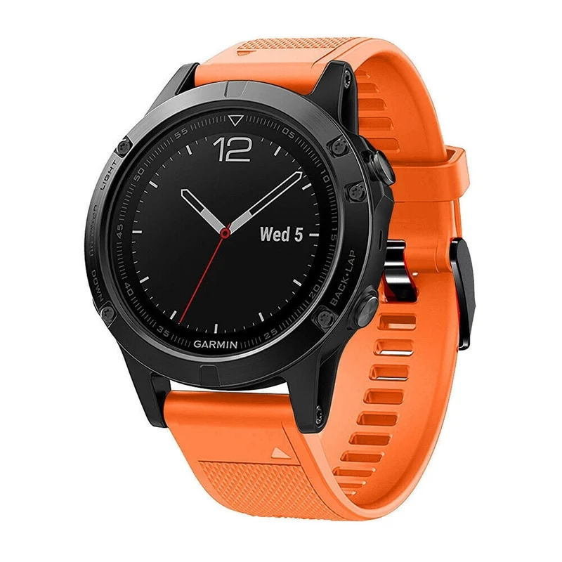 Garmin Fenix 9 Pro - 47mm Silikonarmband (Orange)