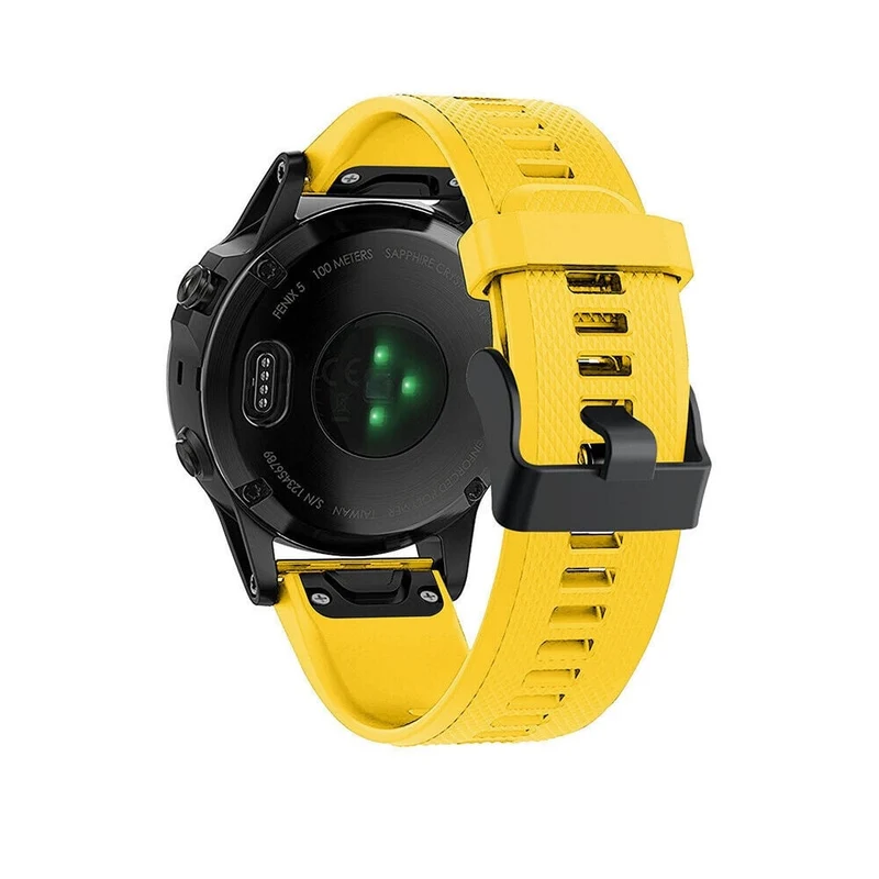 Garmin Fenix 9 - 47mm Silikonarmband (Gelb)