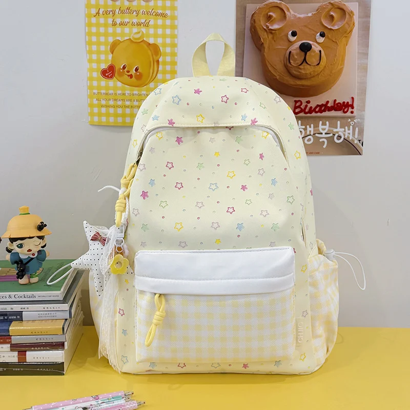 Niedlicher Sternenmuster-Casual-Tag-Rucksack Karnz