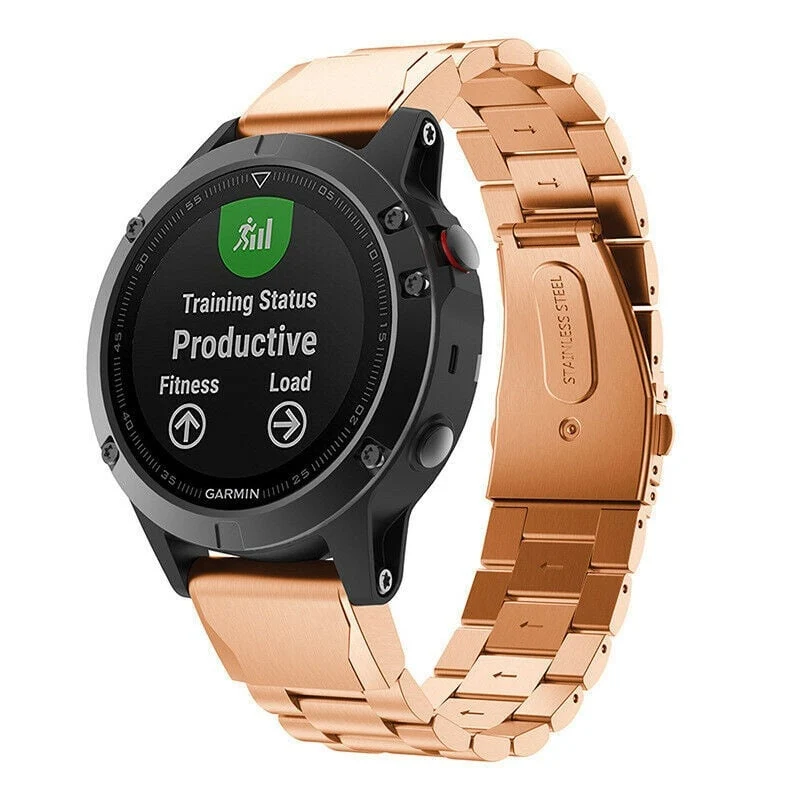 Garmin Fenix 9 - 47mm Stahlarmband (Roségold)