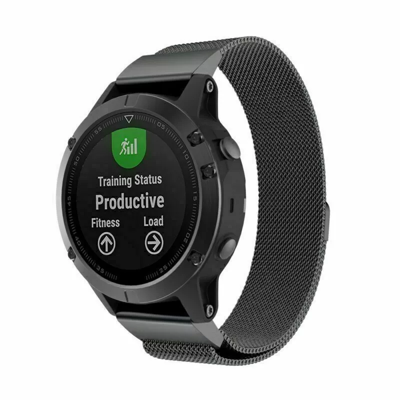 Garmin Fenix 9 - 47mm Milanese Armband (Schwarz)
