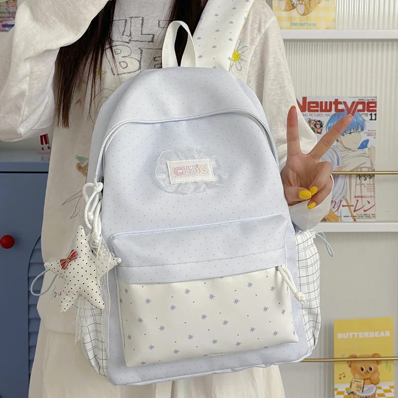 Niedlicher gepunkteter Casual-Rucksack Karnz