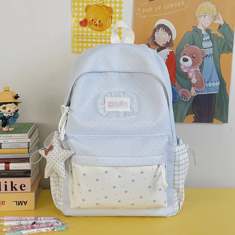 Niedlicher gepunkteter Casual-Rucksack Karnz