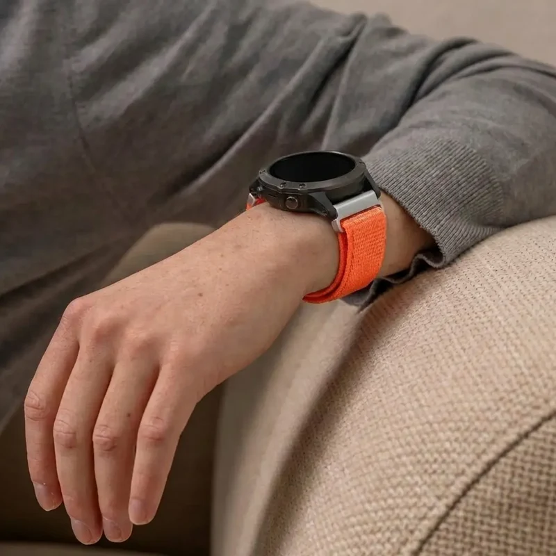 Garmin Fenix 9 Pro - 47mm Nylonarmband (Orange)