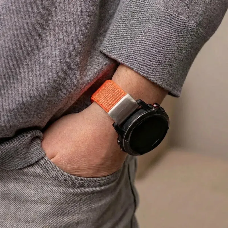 Garmin Fenix 9 Pro - 47mm Nylonarmband (Orange)
