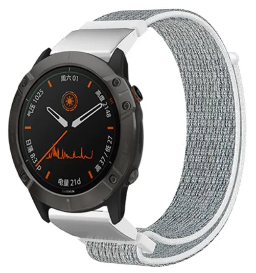 Garmin Fenix 9 Pro - 47mm Nylonarmband (Muschelweiß)