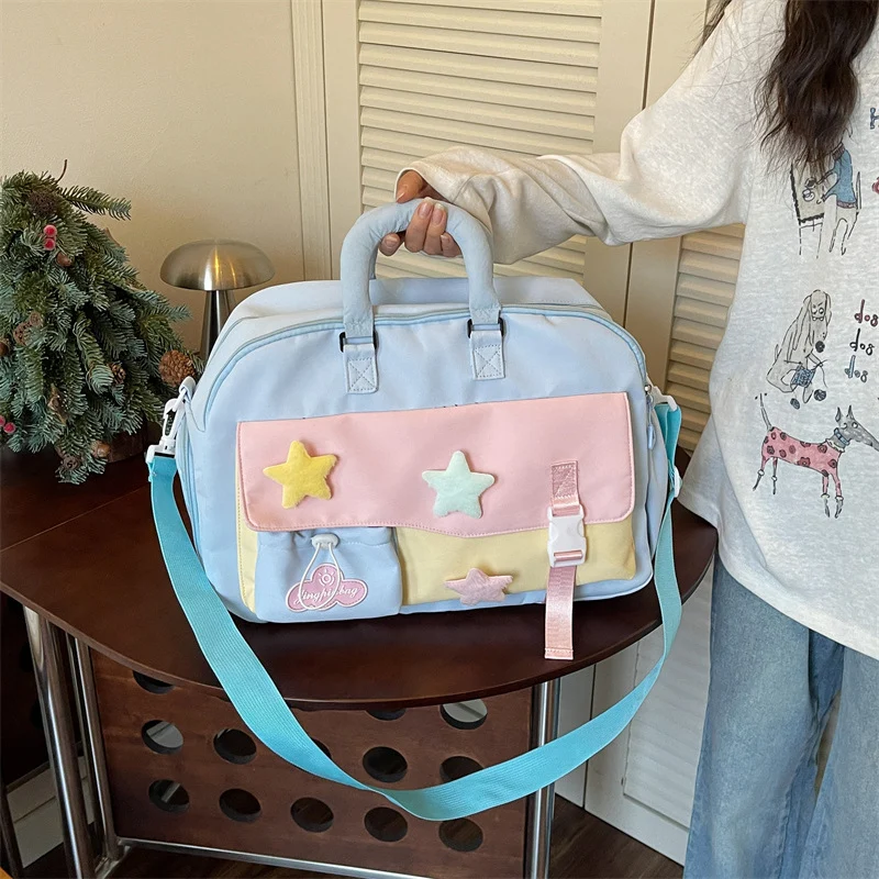 Dekorative Stern-Appliqué Reisetasche Karnz