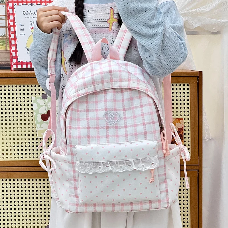 Dekorativer Plaid-Rucksack Karnz
