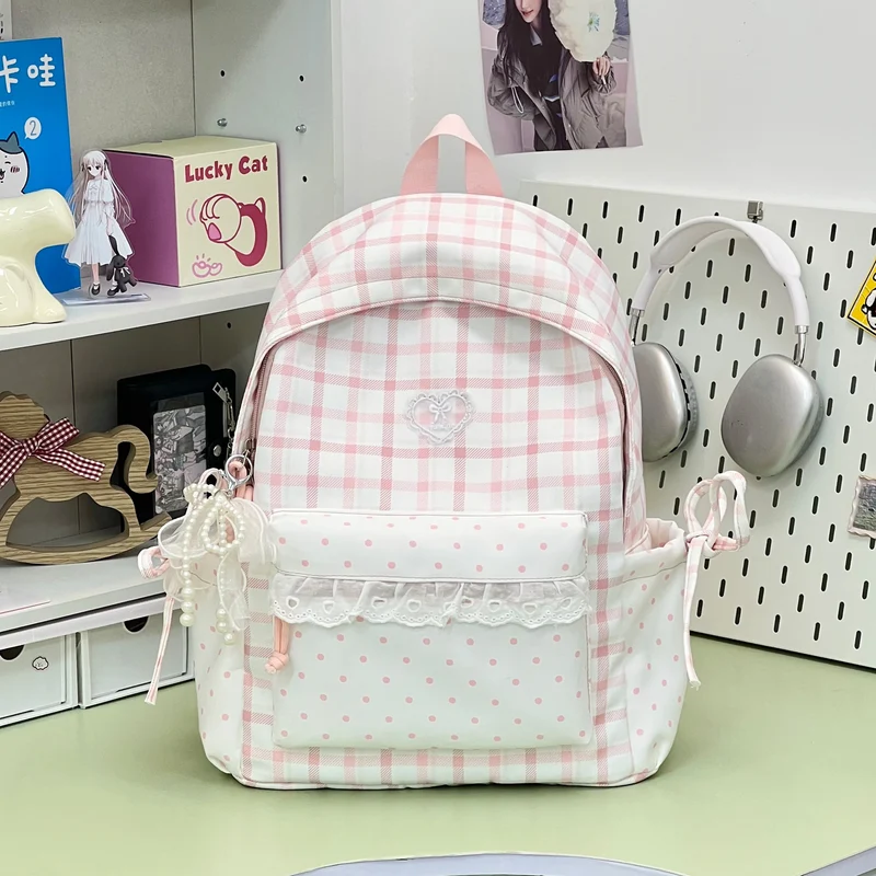Dekorativer Plaid-Rucksack Karnz