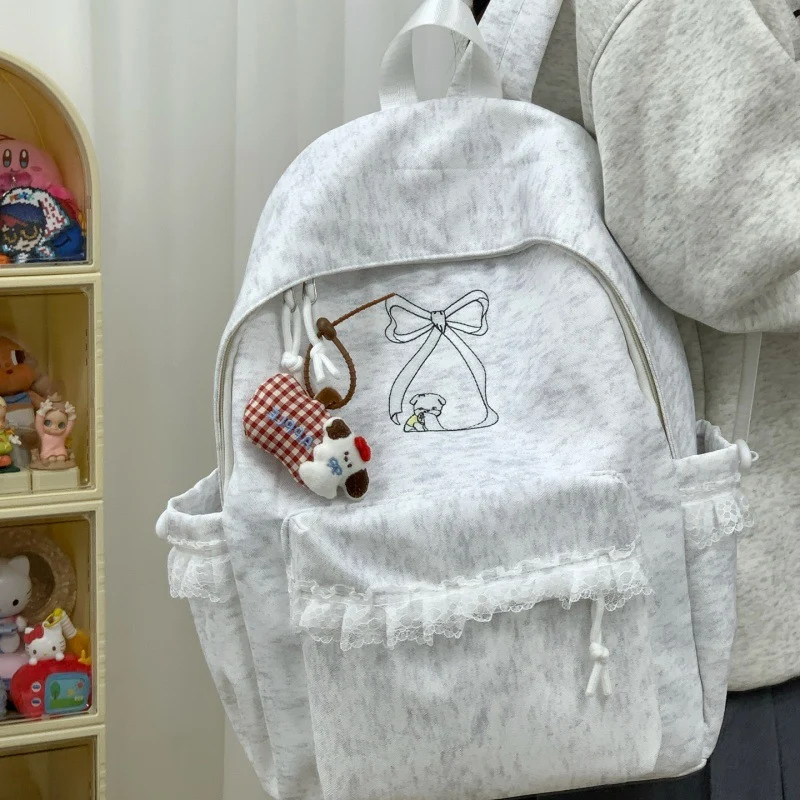 Dekorativer Rucksack mit Spitzenbesatz Karnz