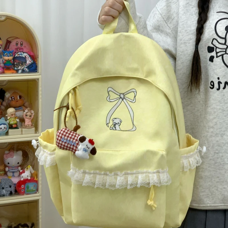 Dekorativer Rucksack mit Spitzenbesatz Karnz