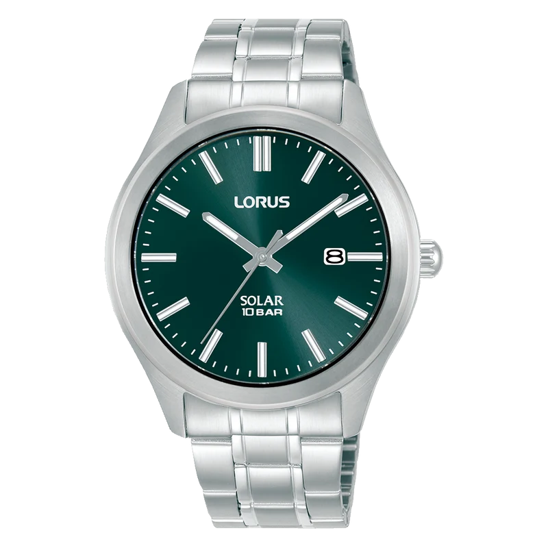 Lorus Sports RX391AX9 Herrenuhr Dunkelgrün • Solarwerk • 10 bar Wasserdicht