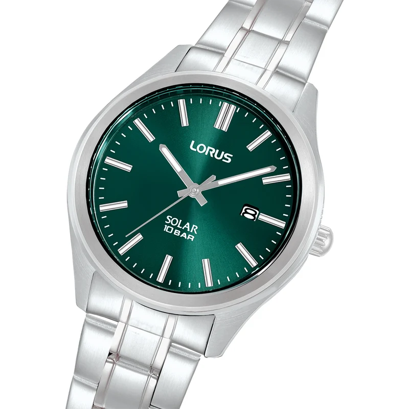 Lorus Sports RX391AX9 Herrenuhr Dunkelgrün • Solarwerk • 10 bar Wasserdicht