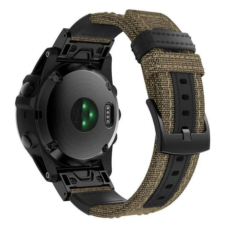 Garmin Fenix 9 Pro - 47mm Nylon Hybrid Armband (Beige)