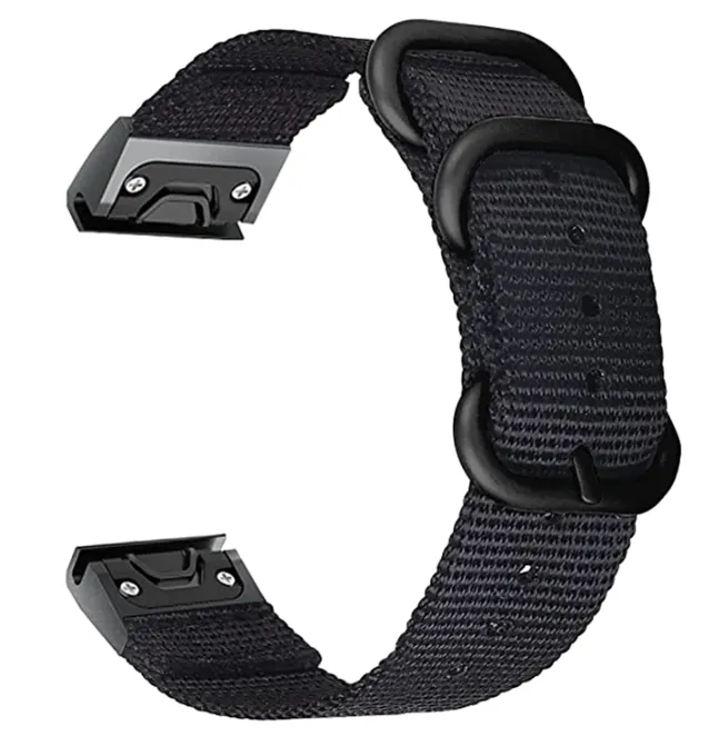 Garmin Fenix 9 - 47mm Schnallen-Nylonarmband (Schwarz)