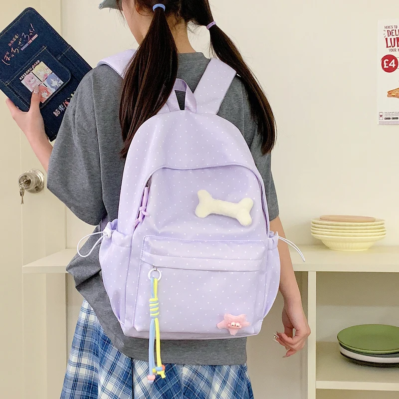 Niedlicher gepunkteter Grafik-Rucksack Karnz