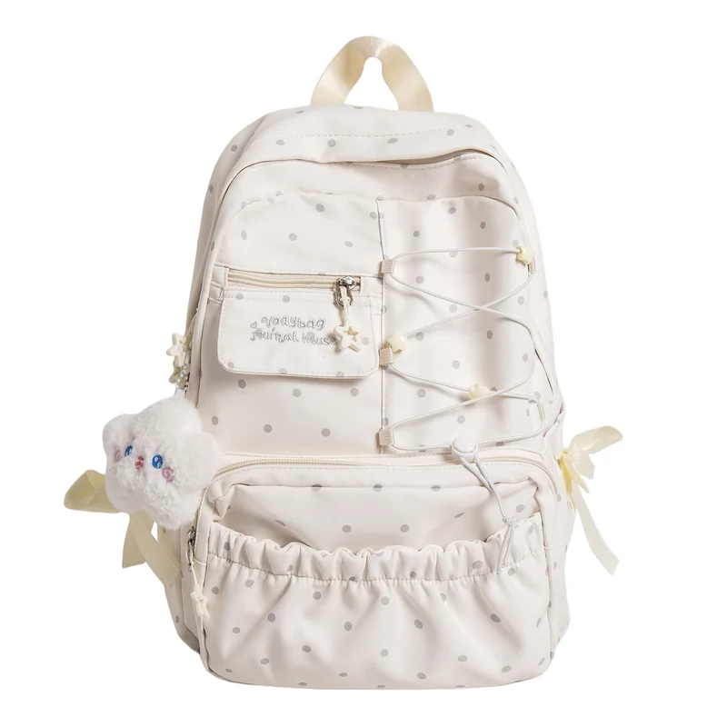 Niedlicher Pünktchen-Design Rucksack Karnz