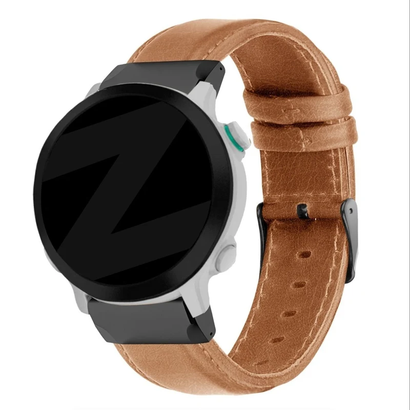 Bandz Garmin Fenix 9 Pro - 47mm Lederarmband 'Classic' (Braun)