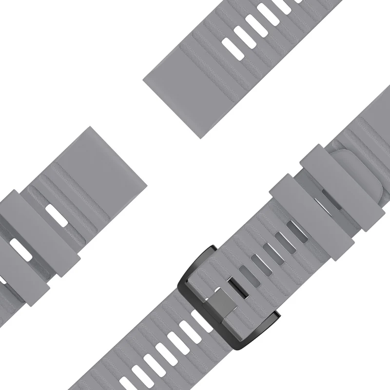 Bandz Garmin Fenix 9 Pro - 47mm Schnallen-Silikonarmband (Grau)