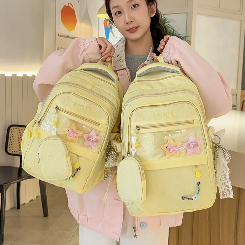 Dekorative floral-geprägte Rucksack Karnz