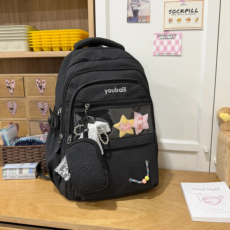Dekorative floral-geprägte Rucksack Karnz