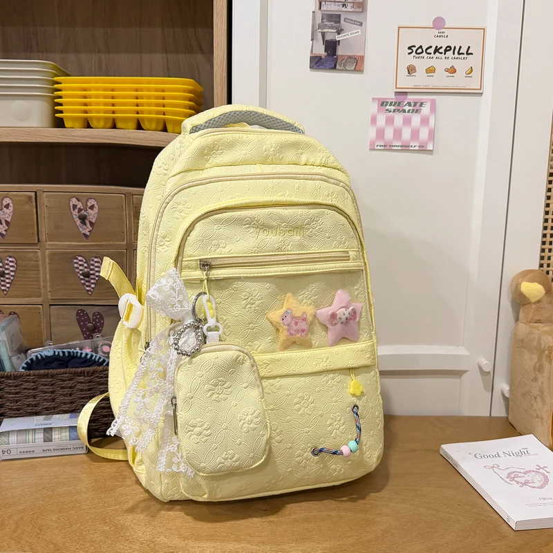 Dekorative floral-geprägte Rucksack Karnz
