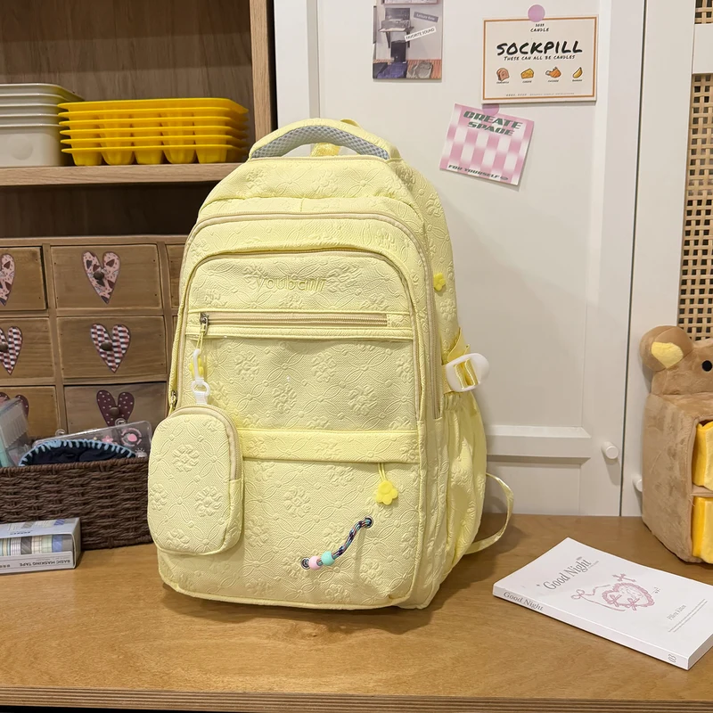 Dekorative floral-geprägte Rucksack Karnz
