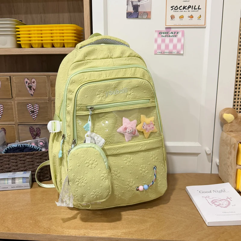 Dekorative floral-geprägte Rucksack Karnz