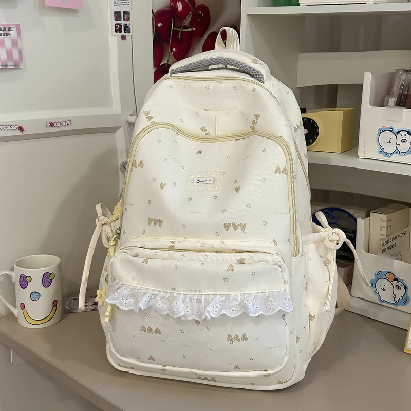 Niedlicher illustrierter Multi-Compartment Rucksack Karnz
