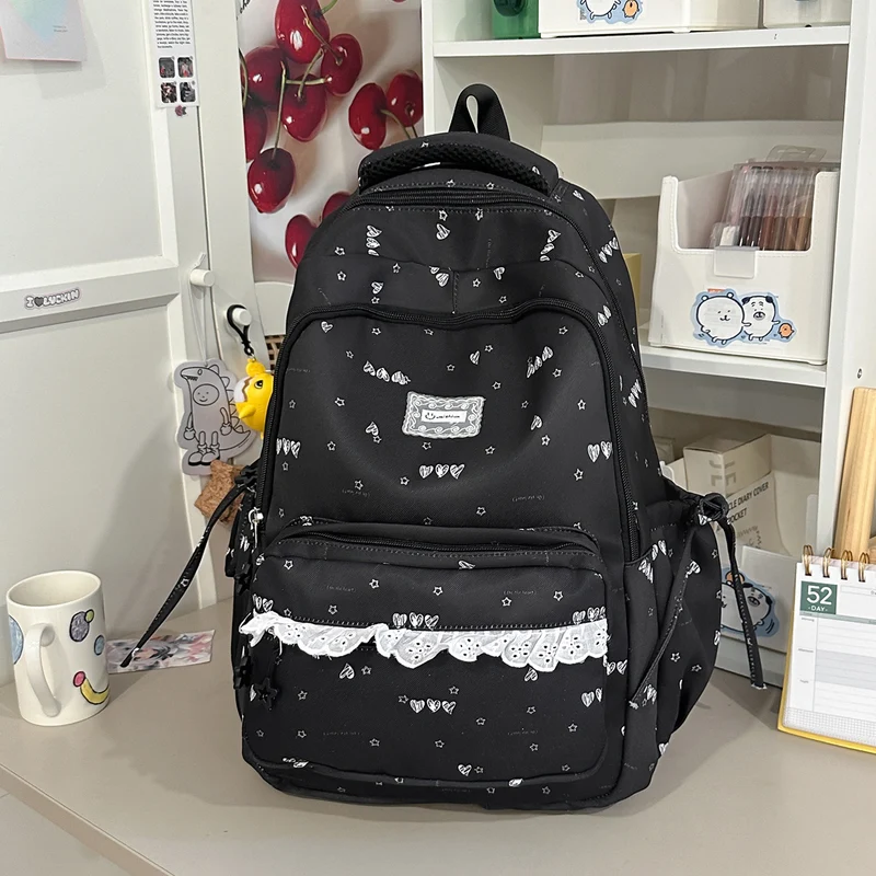 Niedlicher illustrierter Multi-Compartment Rucksack Karnz