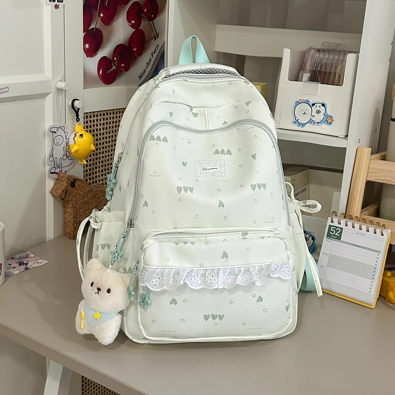 Niedlicher illustrierter Multi-Compartment Rucksack Karnz