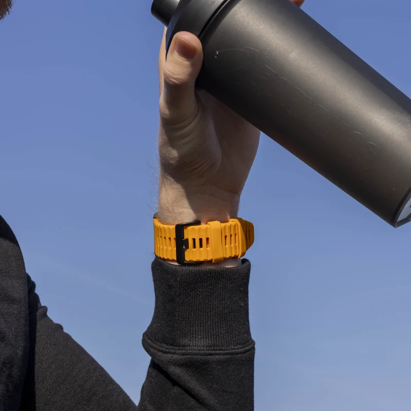 Bandz Garmin Fenix 9 - 47mm Schnallen-Silikonarmband (Orange)