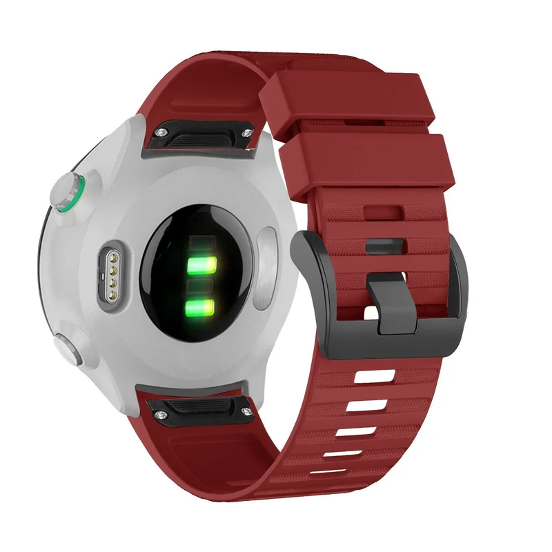 Bandz Garmin Fenix 9 - 47mm Schnallen-Silikonarmband (Rot)