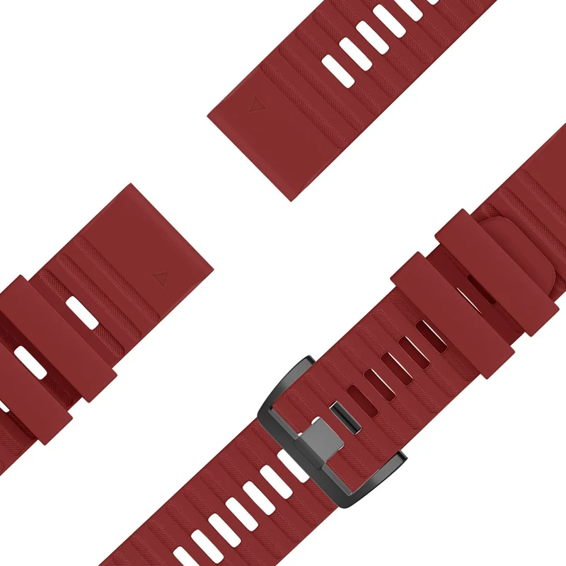 Bandz Garmin Fenix 9 - 47mm Schnallen-Silikonarmband (Rot)
