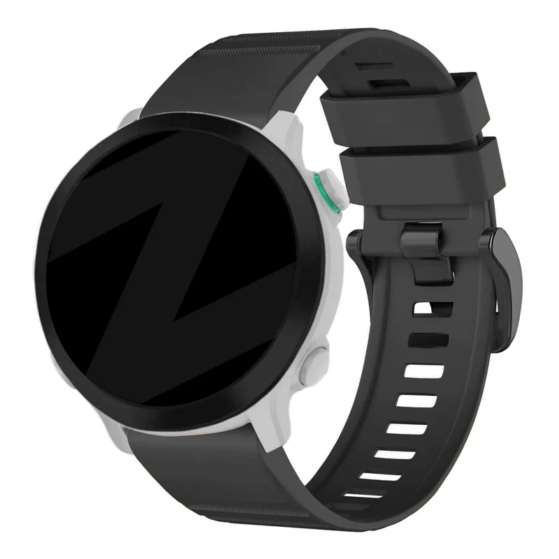 Bandz Garmin Fenix 9 - 47mm Schnallen-Silikonarmband (Schwarz)