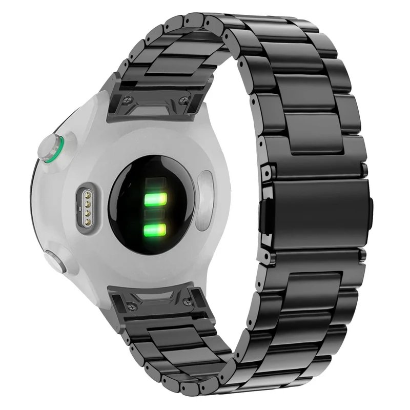 Bandz Garmin Fenix 9 - 47mm Stahlarmband 'Classic' (Schwarz)